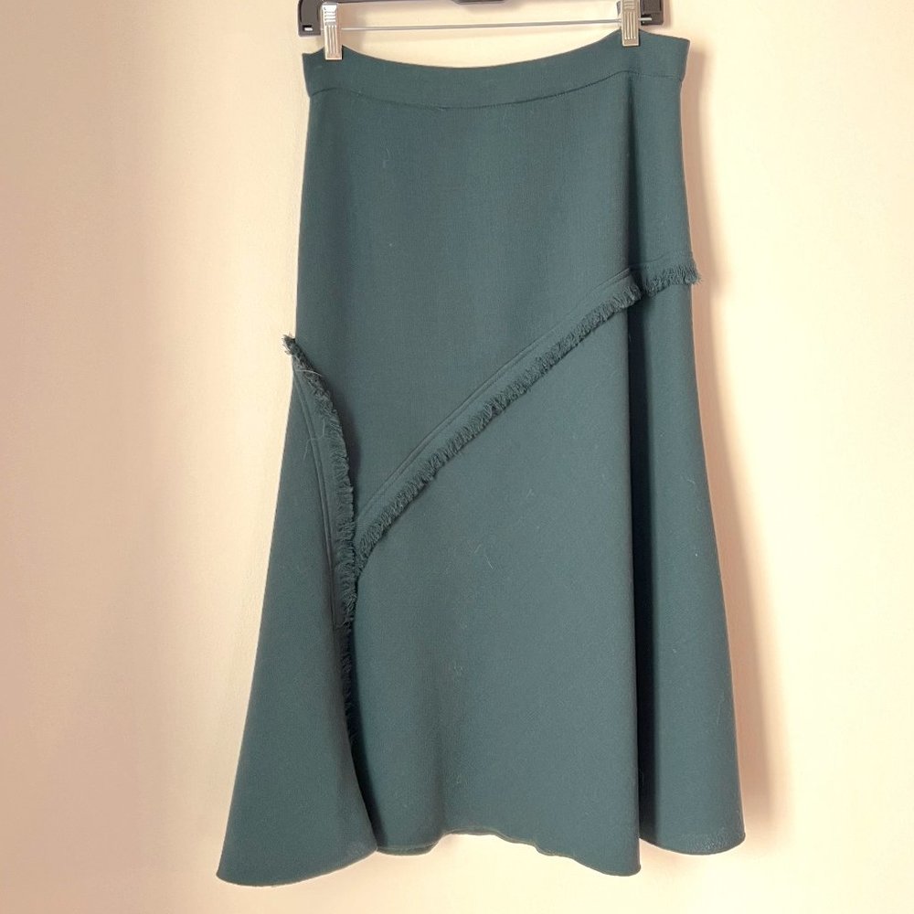 Amelia Toro Colombia Green Skirt 100% Wool Size 8